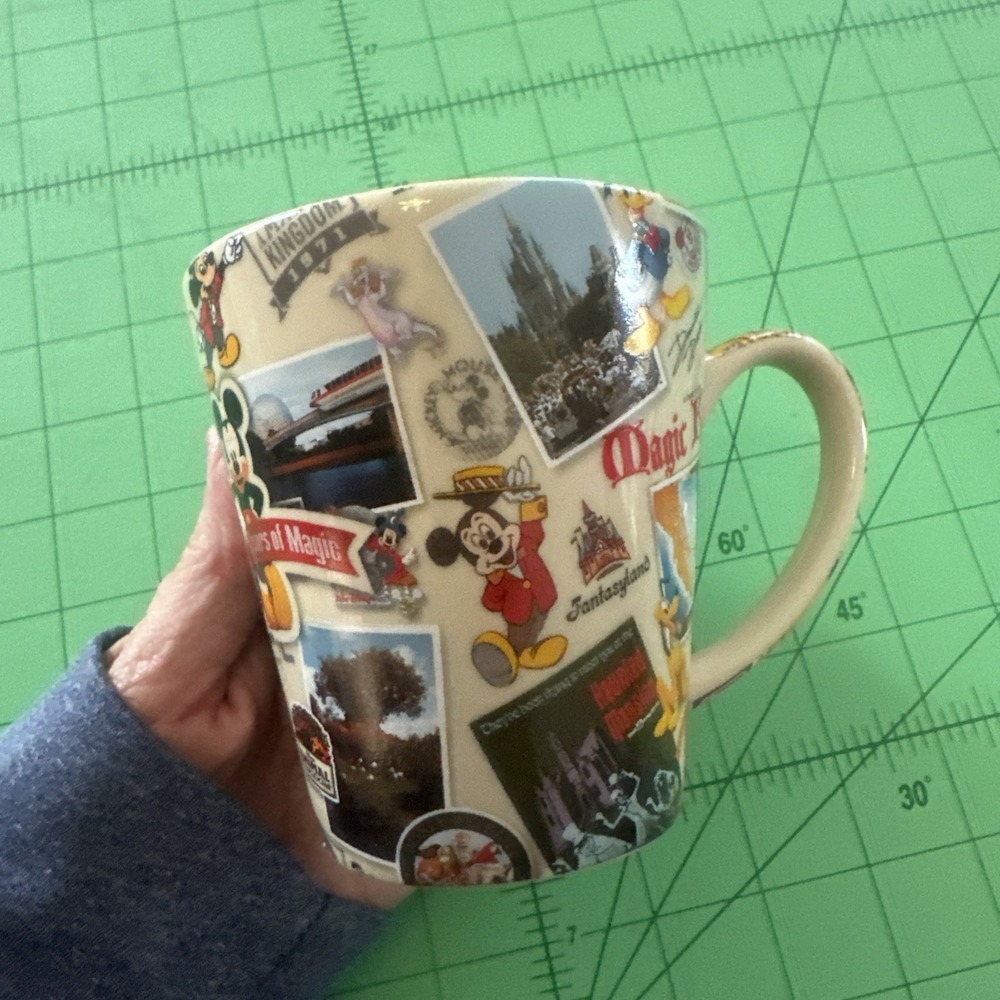 Disney Parks 40th Anniversary Coffee Mug Tea Cup Walt Disney World Magic Kingdom